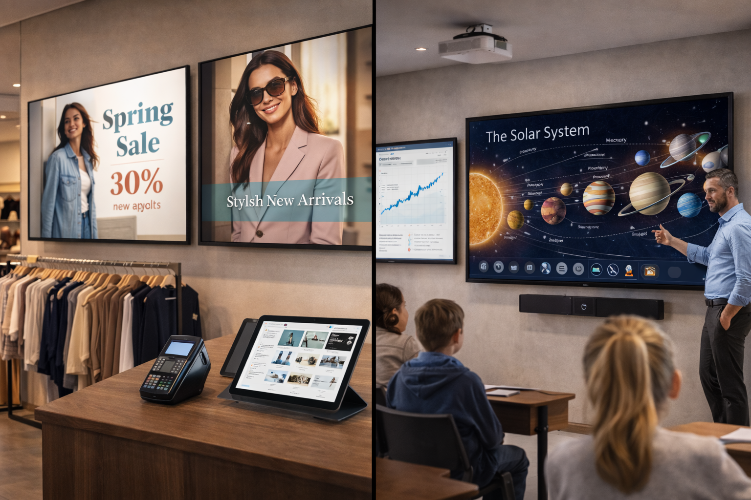 Tecnología para educación y retail